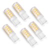 6 Pack G9 LED Bulbs, 5W Small Corn Capsule Light Bulbs, No Flicker, No Strobe, 500 Lm