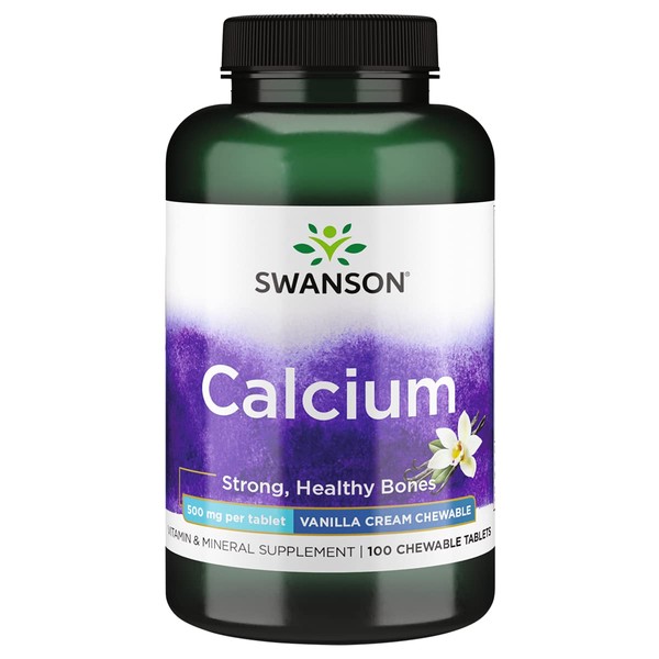 Swanson Chewable Calcium 500 Milligrams 100 Chwbls