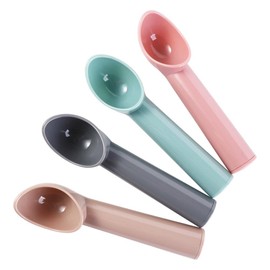 Ice Cream Spoon 4PCS Cream Baller Scoopds Thickened Non-stick Fruit Puree Shovel Plastic Cream Baller Scoop Party Dessert Scoop Kitchen Accessories