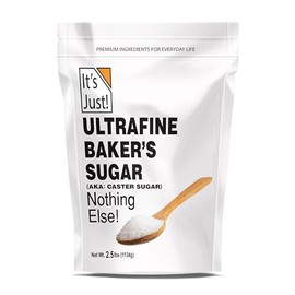 It's Just - Ultrafine Baker's (Caster) Sugar, 2.5lbs, 100% Pure Cane Sugar, Made in USA