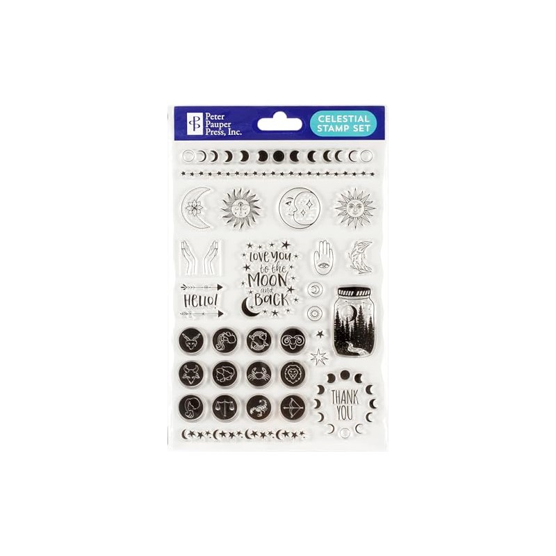 Celestial Clear Stamp Set (30 individual stamps)