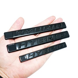 3pcs Hybrid Fender & Trunk Lid Logo Badge Nameplate Emblem Blackout Fit for Accord