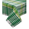 Downview Seersucker Check Cotton Tablecloth 70 Round Green