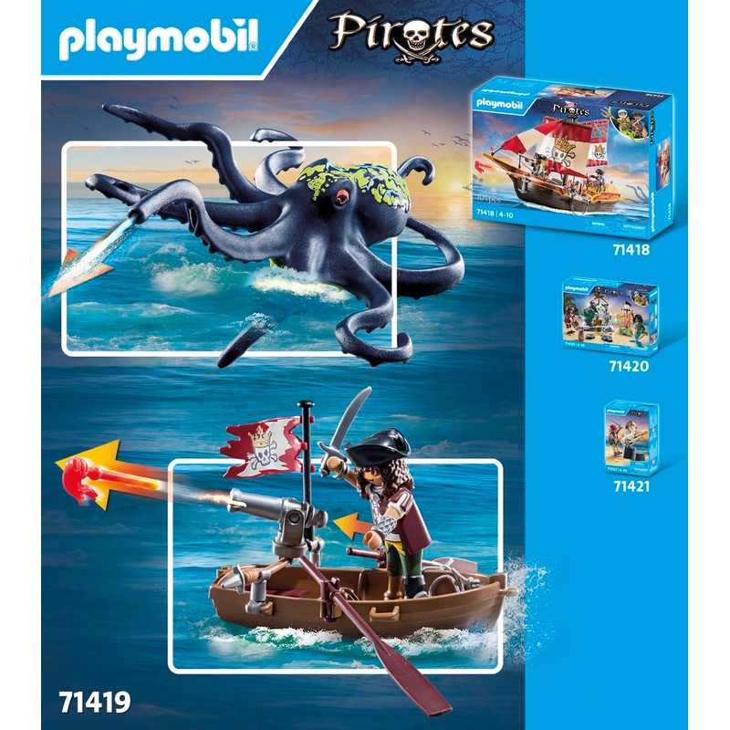 Playmobil 71419 Batalla con Pulpo Gigante