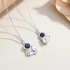 IMINI Moon Star Astronaut Heart Couple Pendant Necklace for Women