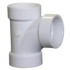 NIBCO U4811R 3" x 3" x 1-1/2" HXHXH PVC DWV Sanitary Tee Fitting