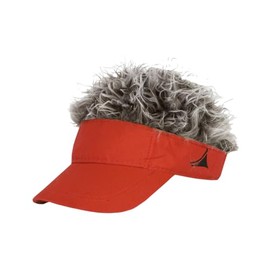 MAGA Red Visor with Grey Hair