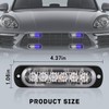 4-Pack 6 LED Amber Strobe Lights Vehicles Trucks Emergency Strobe
