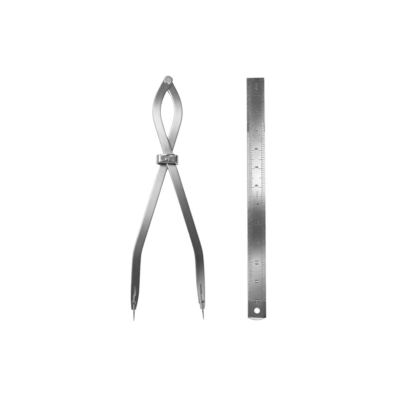 Radius Divider Tool 12 Inch, Fast Adjusting Scriber for Sheet