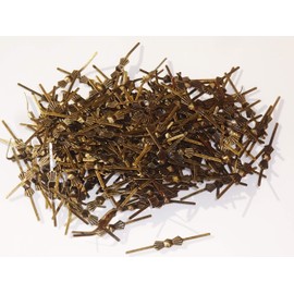 250 Antique Brass Bow Tie Clasps Metal Chandelier Light Links for Making Chains of Garlands Crystals Drops Lamp Parts Components Lighting Restoration or Crafts Beading by Seear Lights