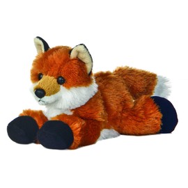 Aurora® Adorable Mini Flopsie™ Foxxie™ Stuffed Animal - Mini Companions Ready for Playful Adventures - for Kids All Ages, Toddlers, Adults, and Families - Orange 8 Inches