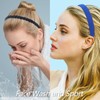 VELSCRUN Headbands for Women 7 Pcs Different Navy Blue Knotted