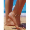 ChicSilver Silver Anklets for Women Waterproof, Sterling Silver Ankle Bracelets