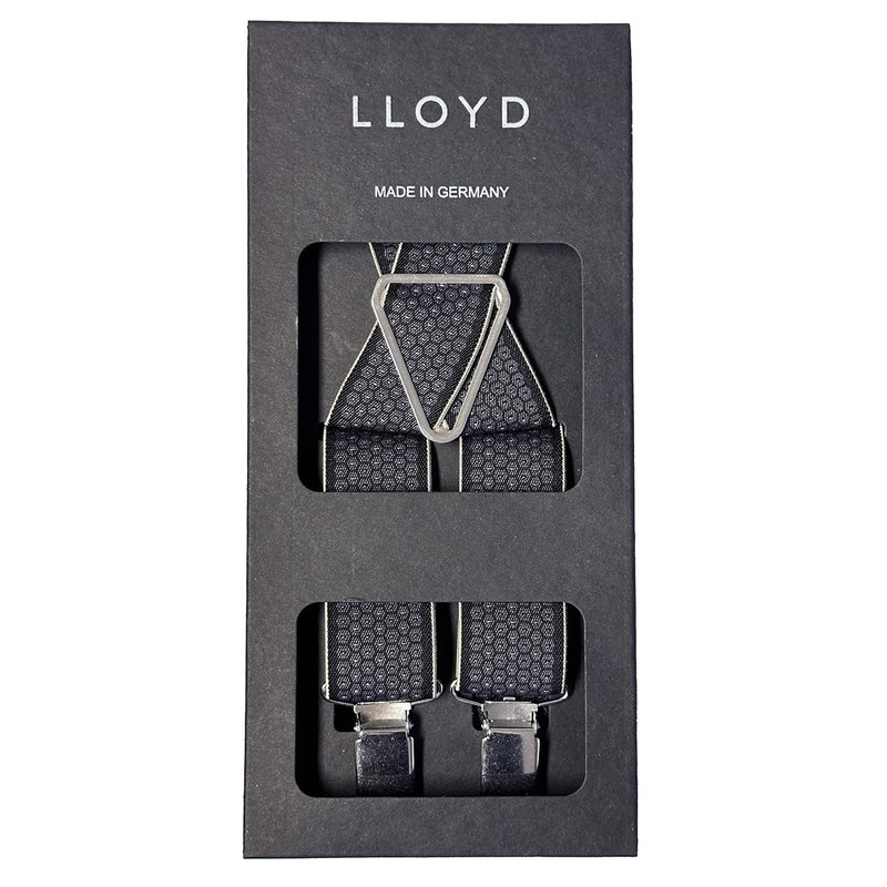 Lloyd Braces 35 mm Patterned 2-Stripes Crossed Metal Cross Size