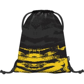 Baagl Gym Bag for Boys, Waterproof Shoe Bag for Children, School and Nursery Sports Bag for Boys, Sports Backpack, Gym Bag (Dune)