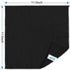 HOMEXCEL Black Cleaning Rags 5 Pack, Highly Absorbent Microfiber Cleaning