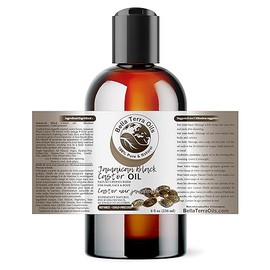 Aceite de ricino negro jamaicano. 8 oz. prensado en frío. Refinado. Orgánico. 100% puro. Sin hexano. Alivia la piel. Promueve el crecimiento del cabello. Hidratante natural. Para cabello, cara, cuerpo, cejas, pestañas, uñas.