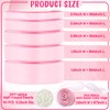 5 Rolls Pink Satin Ribbon 120 Yard Solid Fabric Ribbon