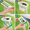 Hanging Garbage Bag Holder for Kitchen Cabinets – Covered Compact