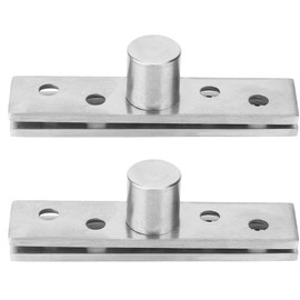 2 Piezas de Bisagra Giratoria de 360 Grados, Bisagra de Puerta Giratoria de Acero Inoxidable de 75 Mm de Largo(Eccentric Pivot) otros sujetadores