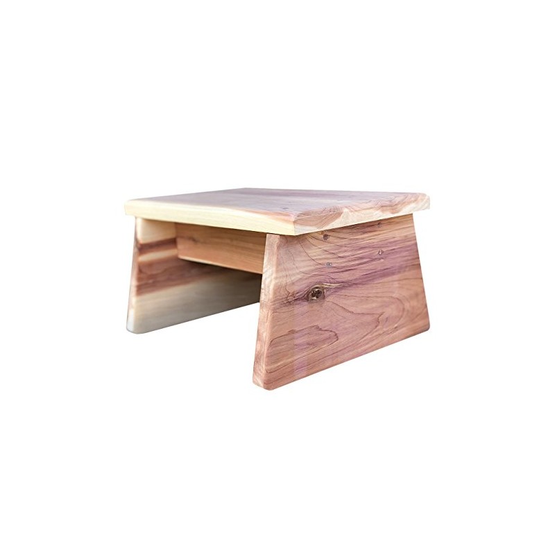 Vundahboah Amish Goods Cedar One Step Stool (Straight Leg Style)
