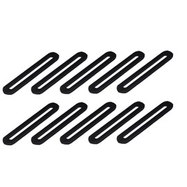 10 Pcs 3 1/2" Adjustable Flat Mending Plate Support with Single Slot, Straight Repair Fixing Bracket Connector for Wood Furniture Timber PC Case Holder (Size: 3 1/2" x 3/4", Thickness 3/25")