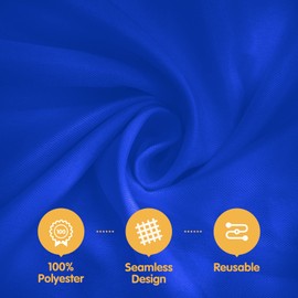 BRILLMAX 6 Pack Royal Blue Round Tablecloths 90 Inch - Circle Bulk Linen Polyester Fabric Washable Table Cloth Cover for Wedding Reception Banquet Birthday Party Buffet Restaurant