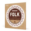 D'Addario Set Clásico de Guitarra Folk Blk 8020 Bola (EJ34)