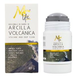 🔥 Cuidado facial mascarilla en barra arcilla volcánica mc life todo tipo de piel  Vitaminas y Minerales