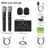 DIGITNOW!Portable Karaoke Microphone Mixer System Set, with Dual UHF Wireless