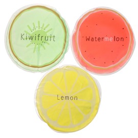 Ipetboom 12Pcs Fruit Reusable Gel Cold Compress Bags for Boys and Girls Portable Ice Mat for Injuries and Fever Relief Fun Fruit Design