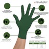 FRAMAR Green Nitrile Gloves Small – Biodegradable Gloves Disposable Small,