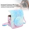 Protective Case for 12 Instant Camera, Premium PU Leather, Removable