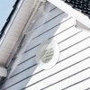 ABS Round Air Soffit Vents Louver Grille Cover with Built-in