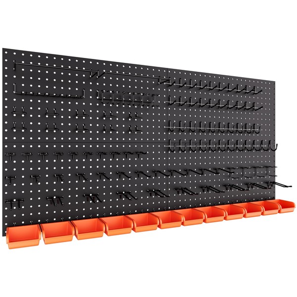 INCLY INCLY 48x24 Inch Metal Peg Board Kit with 1/4"