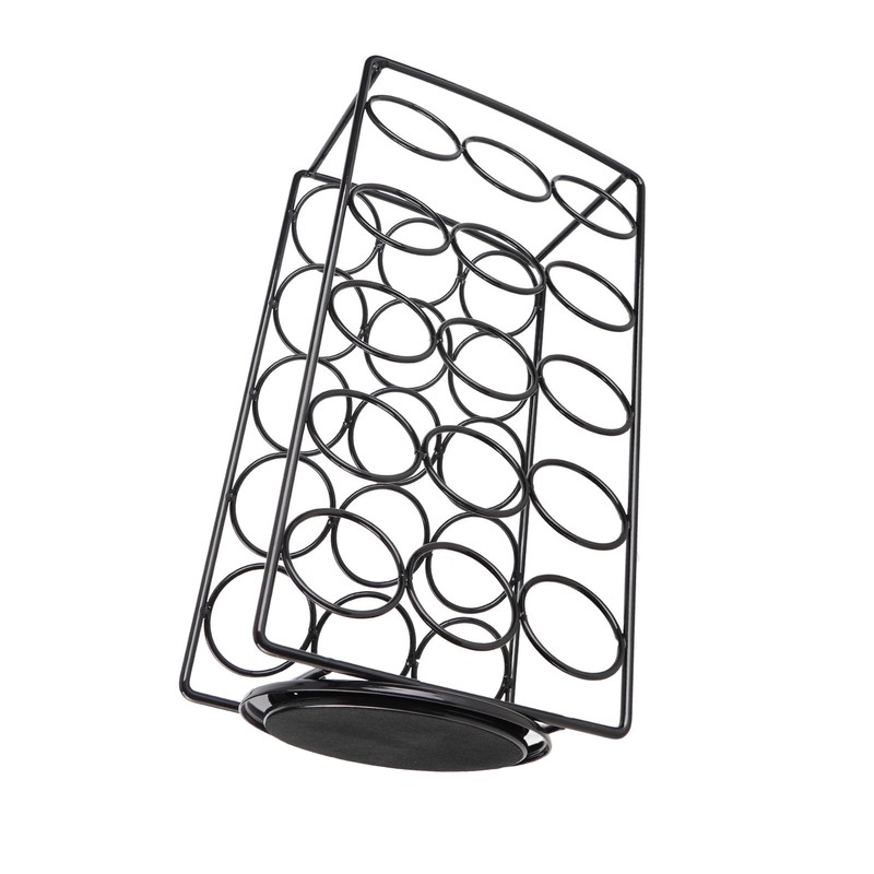 Coffee Pods Holder Pre Assembled Stainless Steel 360 Degree Rotating