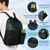 Leikedun Swimming Bag Mesh Drawstring Backpack for Adults Kids, Waterproof