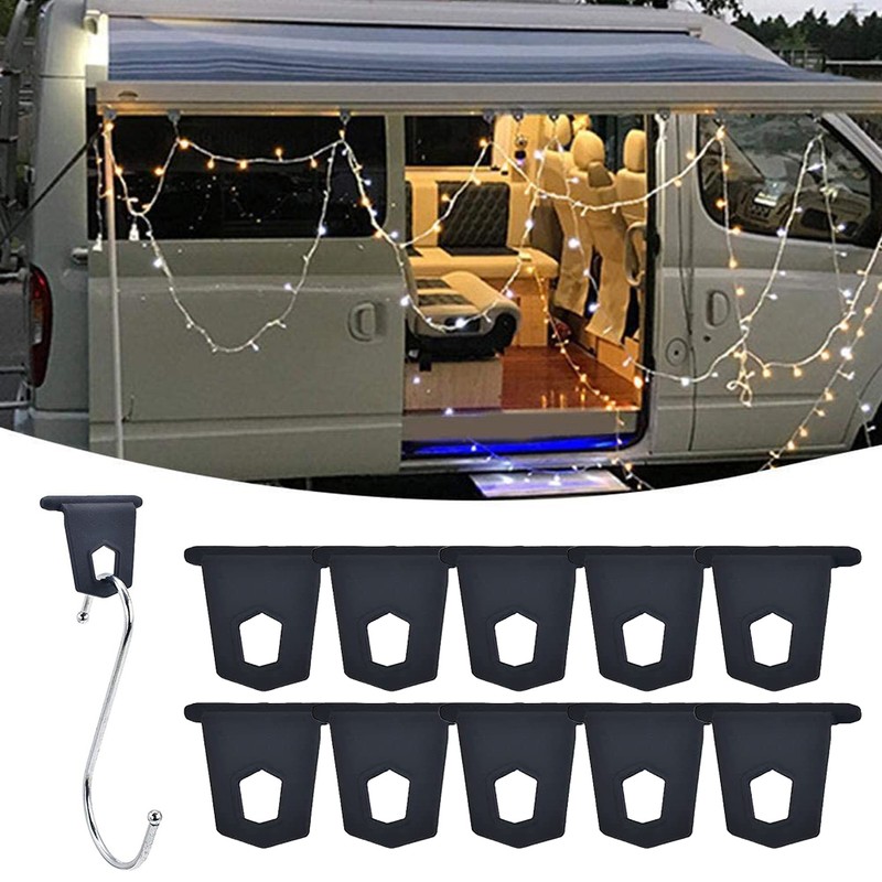 10pcs Outdoor RV Awning Hangers RV Awning Hooks S Shaped