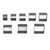 8Pcs Leather Cutting Mold Alloy Steel Square Shape Leather Punching