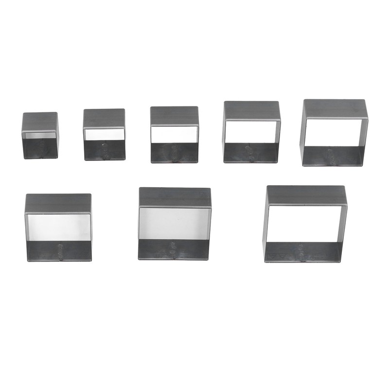 8Pcs Leather Cutting Mold Alloy Steel Square Shape Leather Punching