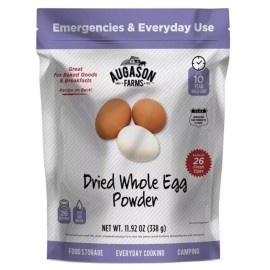 Augason Farms Dried Whole Egg Powder Resealable Dehydrated Emergency Food Storag