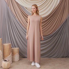 femple Modest Sleeveless Dress Layer | Sleeveless Dress Lining for Women | Modest Lining for Muslim Women Nude