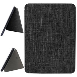 ZhaoCo Case for 7 Inch Kindle Colorsoft Signature Edition 2024 / Kindle Paperwhite 2024 / Kindle Paperwhite Signature Edition 2024, Book Folio Smart Protective Case (Fabric Dark Grey)