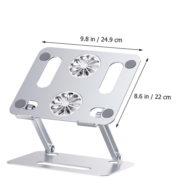 Mobestech 17.3 Inch Aluminum Alloy Dual Fan Cooling Pad Laptop