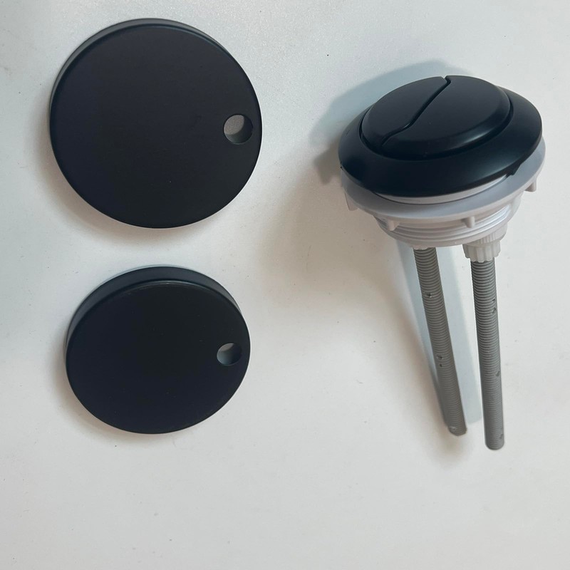 WinZo Toilet Round Dual Flush Button with Toilet Seat Bolts