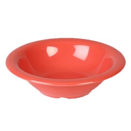 FSE CR5712RD Soup Bowl, 15 oz., 7-1/4" Dia., Break-Resistant, Dishwasher Safe, Melamine, Orange, BPA Free, NSF, Pack of 12