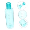 KOMBIUDA Portable Transparent Water Bottle with Scale Capacity Sealed Drinking