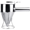 MyLifeUNIT Stainless Steel Pancake Batter Dispenser, Funnel Dispenser with Stand