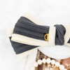 Burnaby deep gray knit ribbon hairpin pin option / 버나비