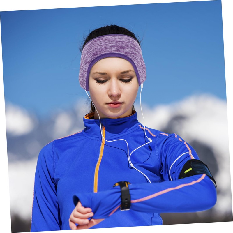 LIFKOME Fleece Ear Warmer Headband 2Pcs Set Full Cover Cold-Proof